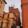 A tool brick building behind the Goulburn Post office, antennas can be seen on the roof that resemble those of cellular/moible networks.